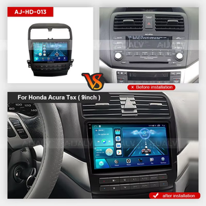 Aijia Nhà cung cấp phong cách khác nhau Trái phải 9inch cho Acura TSX 2K IPS đài phát thanh xe Bảng điều chỉnh Adapter khung hệ thống dây điện - Product Image 2