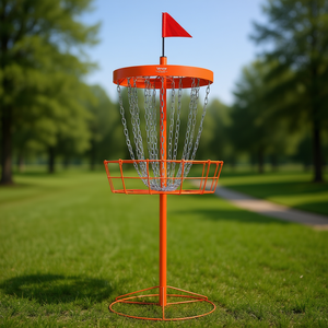 Cestino per Disc Golf Vevor con 24 Catene in Acciaio Resistente, Arancione, 6 mm, Attrezzatura per Pratica Indoor e Outdoor - Product Image 2