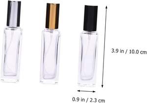 Flacons de parfum en verre transparent carrés avec bouchon à vis, impression gratuite, fabrication sur mesure, les moins chers, 5, 10, 15, 30, 50, 100 ml - Product Image 6