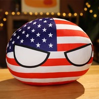 En stock : Poupées Globosoft, Coussins décoratifs, Jouets en peluche, Globes de style soviétique avec drapeau national, Globes américains, Porte-clés, Petits objets de collection en plastique