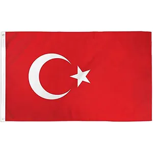 Promotional Product antonio banderas perfume Printed 100%Polyester Outdoor Decoration custom Turkish Turkey flag
