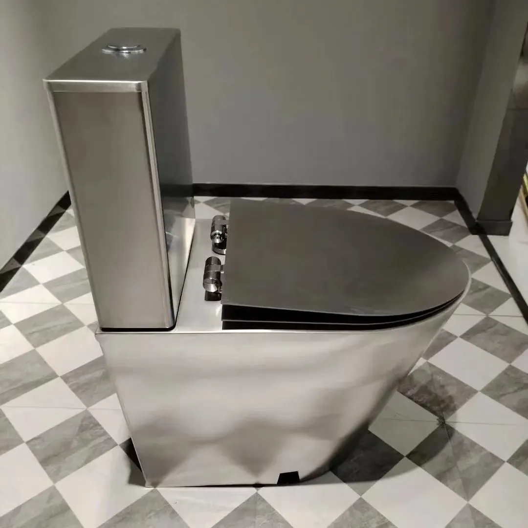 Fabrieksleverancier Sanitair Toilet Directe Verkoop Westerse Roestvrijstalen Wc-Toiletpan