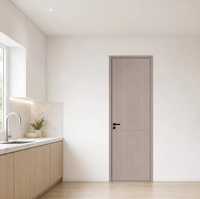 Porte intérieure durable et minimaliste en MDF pour cuisine, salle de bain, chambre, entrepôt et rangement d'appartement