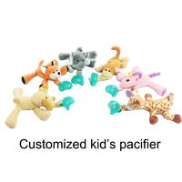 Sucette en peluche OEM ODM pour bébé, fabriquée en matériaux écologiques, recyclable, lavable, durable et douce