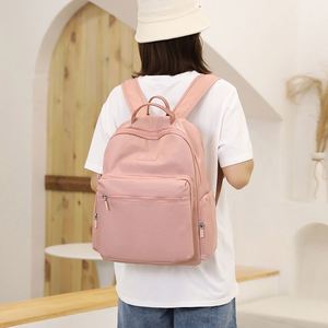 Fashion University <b>Backpack</b> for Teenagers Girls Nylon Fabric <b>School</b> Bags Female <b>Waterproof</b> Outdoor Travel Bags - Product Image 6