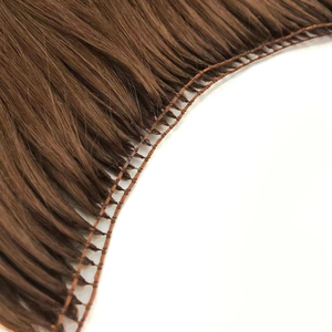 100% tự nhiên tóc con người Crochet sợi ngang vô hình bện tóc dày kết thúc nguyên lông sợi ngang tóc mở rộng - Product Image 2