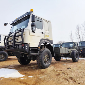 Sinotruk HOWO 4X4 Diésel Nuevo Vehículo de Transporte de Tropas con Volante a la Izquierda HW76 Cabina Individual con Cama Camión de Carga Mediano Tipo Volquete - Product Image 3