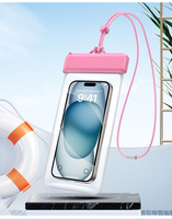 Pochette étanche universelle IPX8 flottante pour téléphone avec écran tactile transparent, idéale pour la natation et la plage, compatible iPhone et Samsung