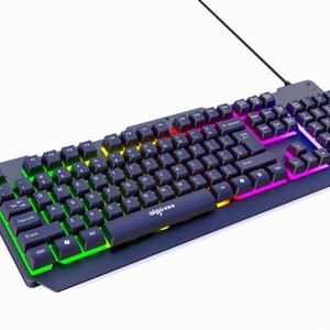 คีย์บอร์ดเกมมิ่ง Aigo 958 แบบมีสาย 104 ปุ่ม RGB Backlit ขนาดเต็ม USB แผ่นเหล็ก ป้องกันการกดผิดพลาดพร้อมกันหลายปุ่ม - Product Image 3
