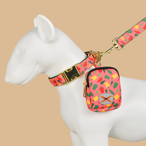MIDEPET Customizável Dog Leash Poop Bag Titular 2PCS Floral Ano Novo Dia Dos Namorados Gift Set Fita de poliéster para Dog Walking - Product Image 4