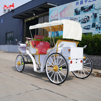 Charrette royale électrique de luxe OEM à quatre roues pour le tourisme, personnalisable en couleur et logo, à vendre