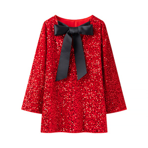 Vêtements pour femmes TAOP&ZA, nouvelle collection printemps <span class=keywords><strong>janvier</strong></span>, robe courte à sequins sexy à col rond et manches longues, taille ample - Product Image 2