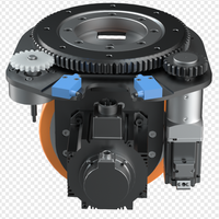 AGV Vehículo guiado automatizado rueda motriz horizontal Mecanum robot Omni 400W 48V dirección