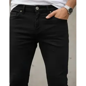 Jeans Slim Fit da Uomo Adrenaline a Vita Media con 5 Tasche in Tessuto Traspirante Elasticizzato - Product Image 5