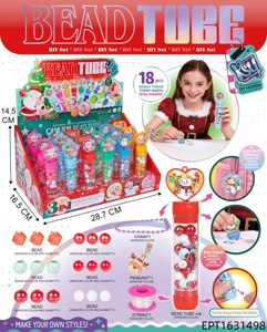 Kit de perlage DIY 3-en-1 EPT pour enfants, jouet éducatif créatif avec tampon et pendentif, thèmes sirène, licorne, Noël, à partir de 6 ans - Product Image 4