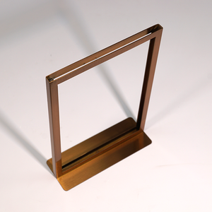 Thực tế kim loại Máy tính để bàn Menu hiển thị bảng Áp phích thẻ kinh doanh đứng cho cửa hàng văn phòng Bảng trang trí phụ kiện - Product Image 6