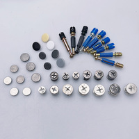 Raccord de boulon de joint d'armoire accessoires de meubles en plastique Mini boulons de bielle de fixation vis de boulon de verrouillage à came zingué