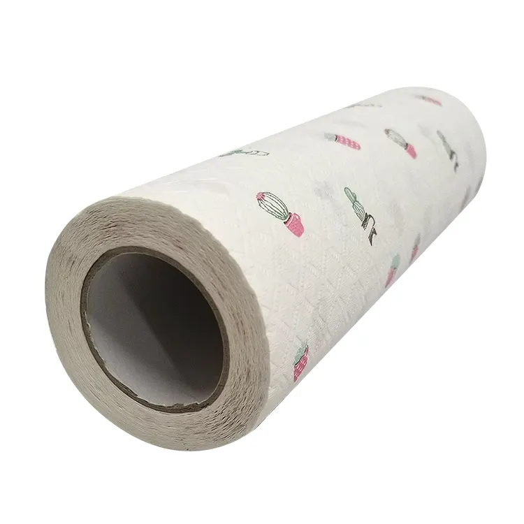 Eco Friendly Embossing super water and oil absorption Bamboo Paper Towels reusable paper towel kitchen tissue rolls