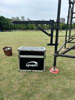 Grue de levage portable pour éclairage de scène en hauteur, hauteur de levage de 15 m pour équipement d'éclairage de mariage et de concert
