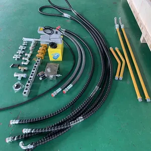 Komplett satz für Hydraulikschalter-Rohrleitung sätze für Bagger lader mit hydraulischem Durchfluss teiler ventil