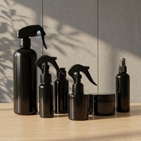 Bouteille pompe cylindrique en plastique PET de haute qualité avec pulvérisateur à fine brume pour shampoing, après-shampoing, lotion, poudre libre