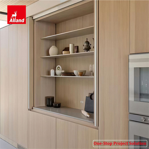 Alland - Prezzo Competitivo, Sistema Scorrevole Doppio in Rovere Fumé, Porta a Scomparsa, Idee <span class=keywords><strong>per</strong></span> Piani di Lavoro e Mobili da <span class=keywords><strong>Cucina</strong></span> - Product Image 2