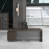 Table de bureau de direction, petite table de bureau avec armoire et chaise, table de bureau classique en MDF, meubles de bureau My Idea à vendre