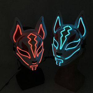 <span class=keywords><strong>Maschera</strong></span> giapponese Anime Fox <span class=keywords><strong>maschera</strong></span> rutilante <span class=keywords><strong>Horror</strong></span> per Halloween decorazione e oggetti di scena <span class=keywords><strong>maschera</strong></span> a tema animale luce Cosplay - Product Image 6