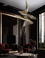 ECOJAS Lustre de style moderne pour salon villa salon d'hôtel éclairage intérieur décoratif