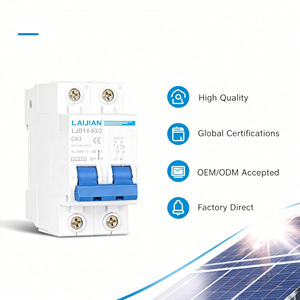 LJDCMCB 1A-125A 1P-4P DC Mini Devre Kesici MCB 500V-1500V 6kA-10kA TUV/CE/UL Sertifikalı Güneş Enerjisi PV Toptan Satış - Product Image 6