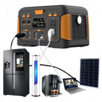 Station d'alimentation portable LiFePO4 269,36 Wh avec panneau solaire MPPT à onde sinusoïdale pure 300 W pour les voyages et le camping
