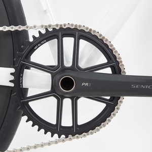 Bicicleta de Carretera de Aleación de Aluminio 2026, 700c Al6061 <span class=keywords><strong>con</strong></span> Horquilla de Fibra de Carbono, Soldadura Completa, Cableado Interno para Frenos de Disco - Product Image 3