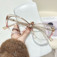 Montures optiques pour lunettes, branches élastiques, lunettes de mode simples, montures transparentes en forme de papillon pour femmes, vente en gros