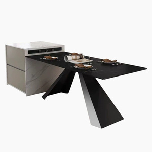 Luce di lusso tavolo da pranzo in ardesia isola tavolo cucina personalizzata con piano di lavoro in ardesia - Product Image 1