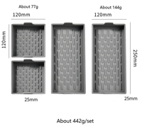 4PCS Séparateurs de plaques de cuisson en silicone de qualité alimentaire avec poignées robustes et résistantes à la chaleur Plateau en silicone réutilisable pour les repas