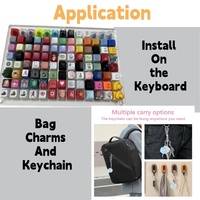 Anime Super Multi-Color Combination PVC Light Keychain Pendant Waterproof Lightweight Customized Color Cartoon Pattern