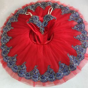 Tutú de Ballet Profesional para Niñas, Azul y Rosa, Estilo Platter Pancake, Vestido de Fiesta de <span class=keywords><strong>Bailarina</strong></span>, Disfraz de Danza para Adultas, Mujeres, Niñas y Niños - Product Image 1