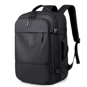Minimalist Fashion Softback Backpack 20-37L Waterproof Nylon Unisex Business Daily Use Travel Zipper Closure Arcuate Shoulder - Product Image 1
