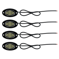 Luces LED 2835 de un solo color, impermeables, 24 LED, blanco puro, azules, para la parte inferior del coche, accesorio todoterreno, de fábrica propia