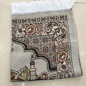 Tapis de prière pliable portable pour musulmans en voyage, tapis de prière de poche, tapis de prière islamique doux et imperméable avec boussole, cadeau - Product Image 4