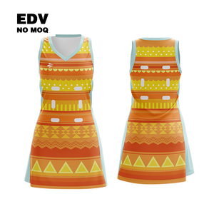 Uniforme de netball de alto rendimiento con tela de alta calidad y logotipo personalizado, adecuado para ligas, torneos y equipaciones de netball. - Product Image 6