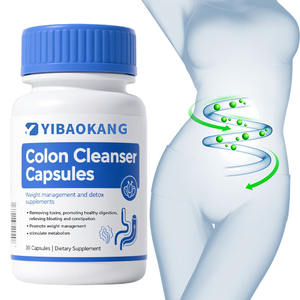 Kapsul pembersih usus besar pabrik mempromosikan pencernaan sehat merangsang metabolisme dan manajemen berat suplemen Detox - Product Image 1