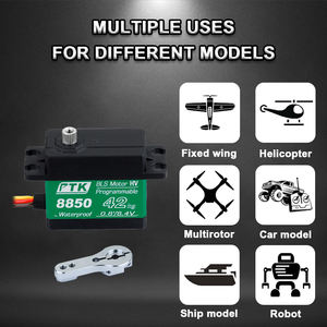 PTK 8850 Metal Servo digitale 42kg ad alta coppia per i modelli di auto, ad alta velocità, ad ala fissa e Servo Drone - Product Image 5