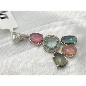 Nuevo Colgante de Turmalina de Lujo Más Vendido, Plata de Ley 925, Regalo para Fiestas, Bodas, Compromisos, Ceremonias Religiosas y Eventos - Product Image 3