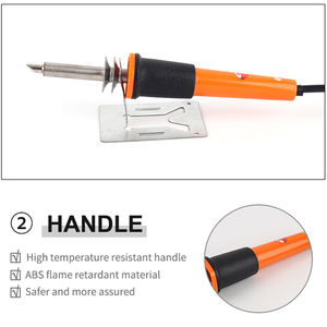 Alat Pirografik Kerajinan Hobi, Kit Pembakaran/Pengukiran/Pengembosan, Besi Solder Baja Tahan Karat dengan Pegangan Pensil, DIY, Promo Panas - Product Image 3