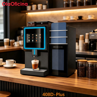 Distributeur automatique de café commercial 408D-Plus, version lait frais, avec paiement par code QR et extraction automatique