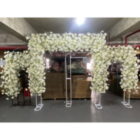 Décoration de fête de mariage décoration murale florale décoration de scène toile de fond murale florale
