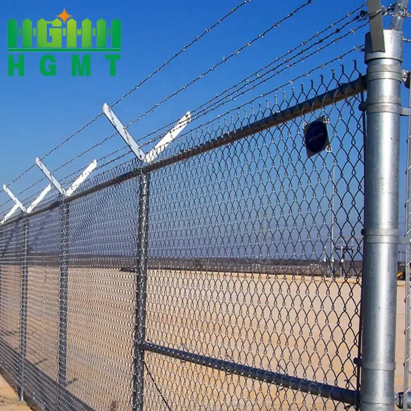 Customized Security Fence Galvanized Steel Chain Link Fence Bending Metal Wire Mesh Fence Panels