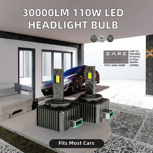 หลอดไฟหน้ารถยนต์ LED 30000LM 110W 12V รุ่นใหม่ 6000K D1s D2s D3s D4s D8s สำหรับรถยนต์ - Product Image 2