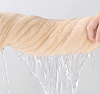 Serviette de bain en polaire corail de luxe, douce, grande, super absorbante, séchage rapide, couleur unie, pour la maison, l'hôtel, le spa